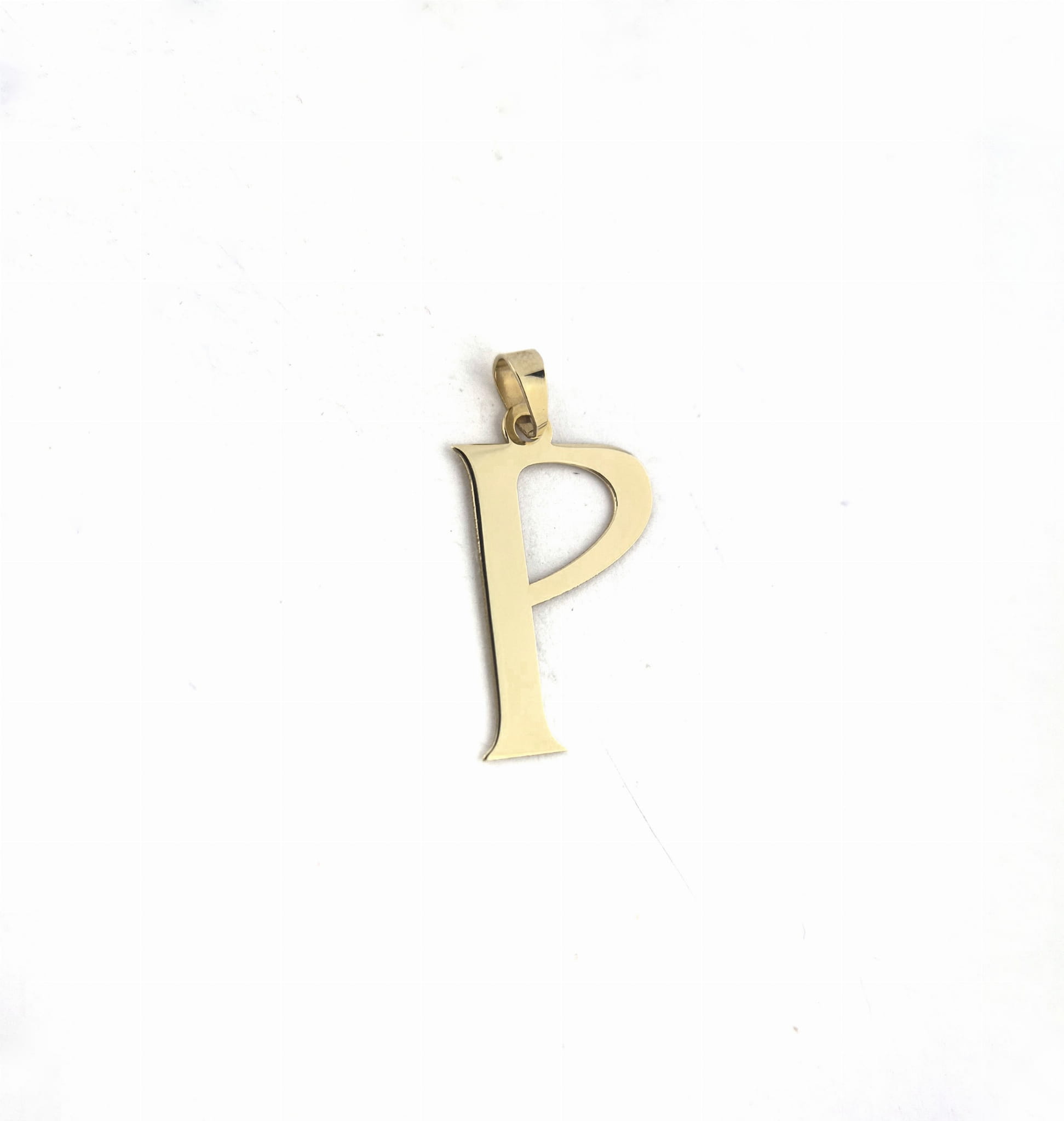 Zawieszka literka "P", złoto 585 żółte